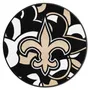 Fan Mats New Orleans Saints Roundel Rug - 27In. Diameter Xfit Design